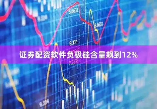 证券配资软件负极硅含量飙到12%