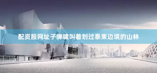 配资股网址子弹啸叫着划过泰柬边境的山林